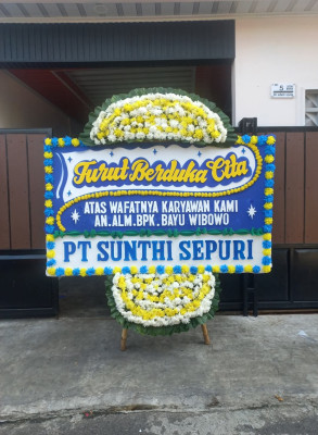 Papan Bunga Duka di Lambitu